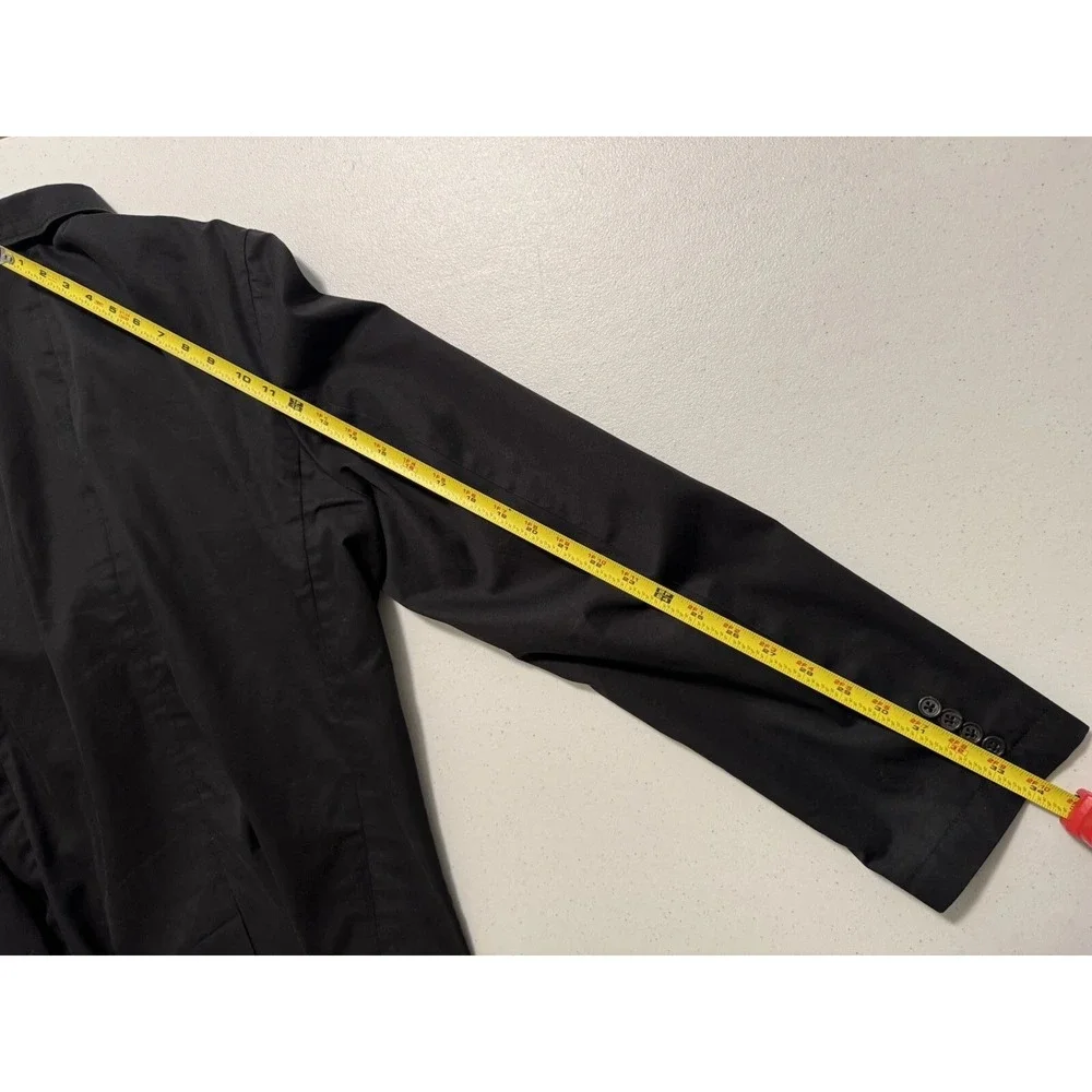 J Crew Clayton L-Tall Men's Black Sportcoat 3-Button Preppy‎ Cotton Jacket EUC